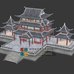 古風(fēng) 酒樓 模型