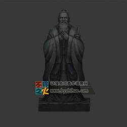 孔子石像模型