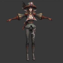 性感 美女 海盜 海賊 模型