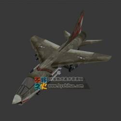 一個F-8戰(zhàn)斗機的模型