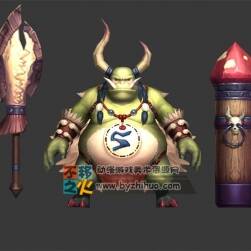 牛角 惡魔 矮人 部落 土著 模型