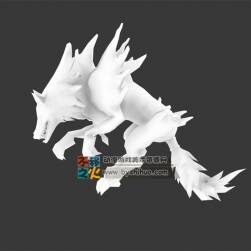 怪物狼 Max模型 含骨骼 全套動(dòng)作