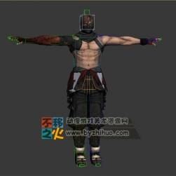 短發(fā) 帥哥 壯漢 刺客 模型