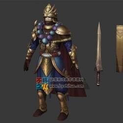 戰(zhàn)士 帥哥 士兵 男劍士模型