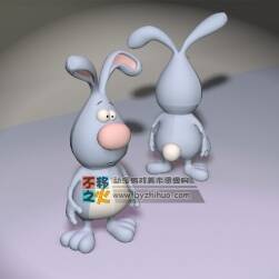 敲可愛的藍(lán)兔子3DS模型