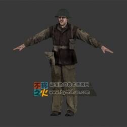 次世代歐美士兵模型