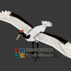 丹頂仙鶴 游戲模型 帶綁定動(dòng)作