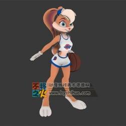 籃球 啦啦隊 卡通兔子 模型