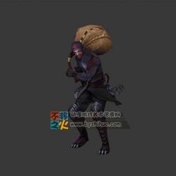 古裝 小偷 包袱 模型