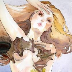 手繪水彩女性插畫 66P