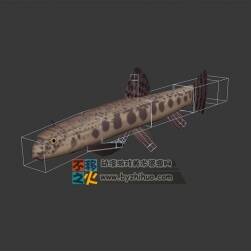 游動(dòng)中鰻魚 Max模型