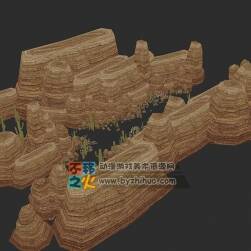 手游場景過場max模型