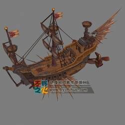 古風(fēng)海上船 戰(zhàn)船 Max模型