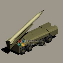 較簡化的導(dǎo)彈車 Max模型