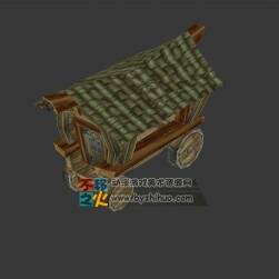 卡通小木車模型