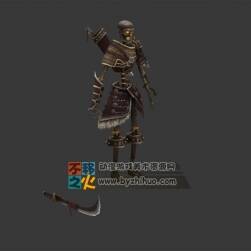 骷髏 僵尸 士兵 模型