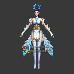 美女 性感 御姐 龍女 龍角 法師模型