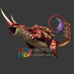 sand lizard 沙蜥Max模型 含骨骼全套動作