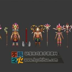 壯漢 美洲印第安 部落 模型