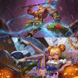 【王者榮耀】游戲原畫 PSD源文件 21G 宣傳海報/LOGO/皮膚原畫