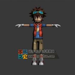 男孩 運(yùn)動(dòng)系少年模型