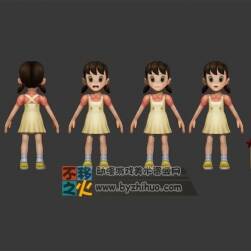 機器貓 靜香  女孩 模型