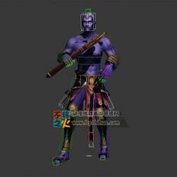 紫皮膚怪人模型