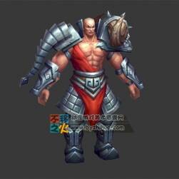 光頭 壯漢 鎧甲 盔甲模型