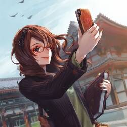 二次元眼鏡少女同人插畫合集 55p