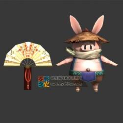 帶著草帽的豬 Max模型