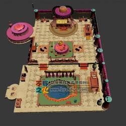 宮殿室內(nèi)模型