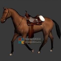 棕色馬匹坐騎 Max模型