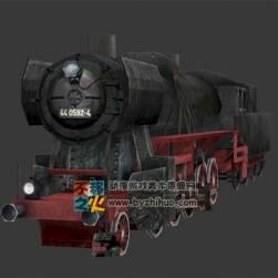 蒸汽火車 車頭 Max模型