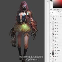 奇幻風(fēng)格御姐 概念原畫(huà) 5P