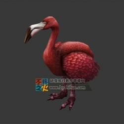 變異短腿火烈鳥 Max模型