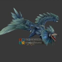 青羽飛禽 Max模型 含全套動(dòng)作