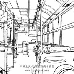 超實(shí)用——地鐵車站/商店/室內(nèi) 動(dòng)畫(huà)漫畫(huà)背景線稿素材 78P