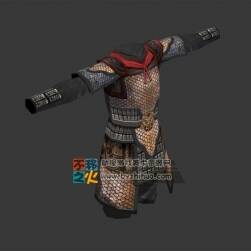 古代將軍士兵鎧甲模型