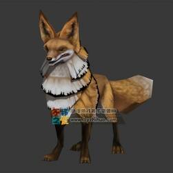 長毛狐貍 Max模型 三邊面