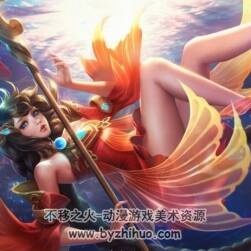 王者榮耀女性CG插圖155p圖包 百度云下載