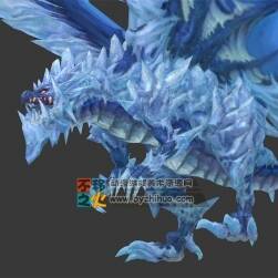帥氣了 雙翼冰雪飛龍 冰晶飛龍  Max模型