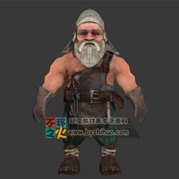 矮人老頭 壯漢模型