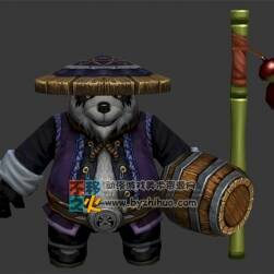 村民 熊貓人模型