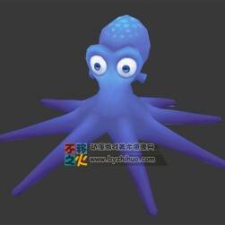 Q版 章魚兄 Max模型