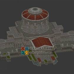 古希臘風(fēng)格 游戲場景模型