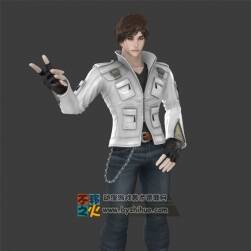 白衣短發(fā) 帥哥 模型