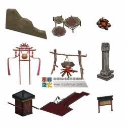 古風(fēng)物件大合集 3D模型