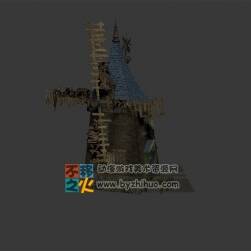 破爛的風(fēng)車模型