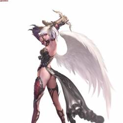 游戲角色素材 翅膀類天使或惡魔角色圖集 273P