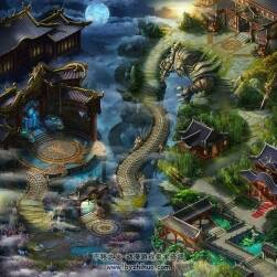 【四大名捕】游戲場(chǎng)景地圖 橫版戰(zhàn)斗地圖 37P